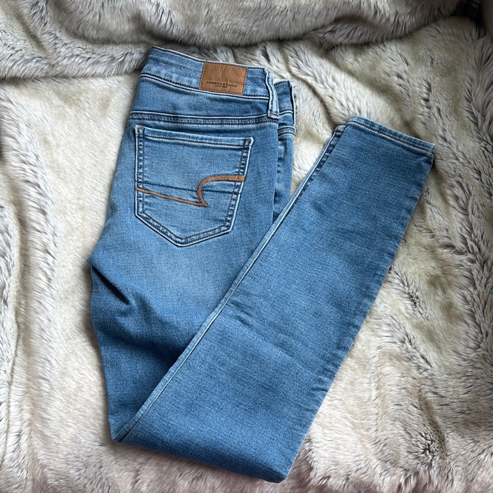 American Eagle Outfitters Blue Skinny Jeans